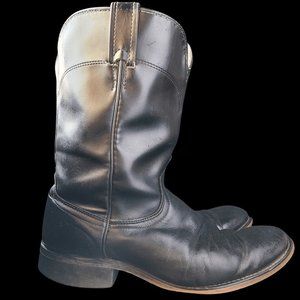 Laredo Black Roper Western Boots M 8 | W 9